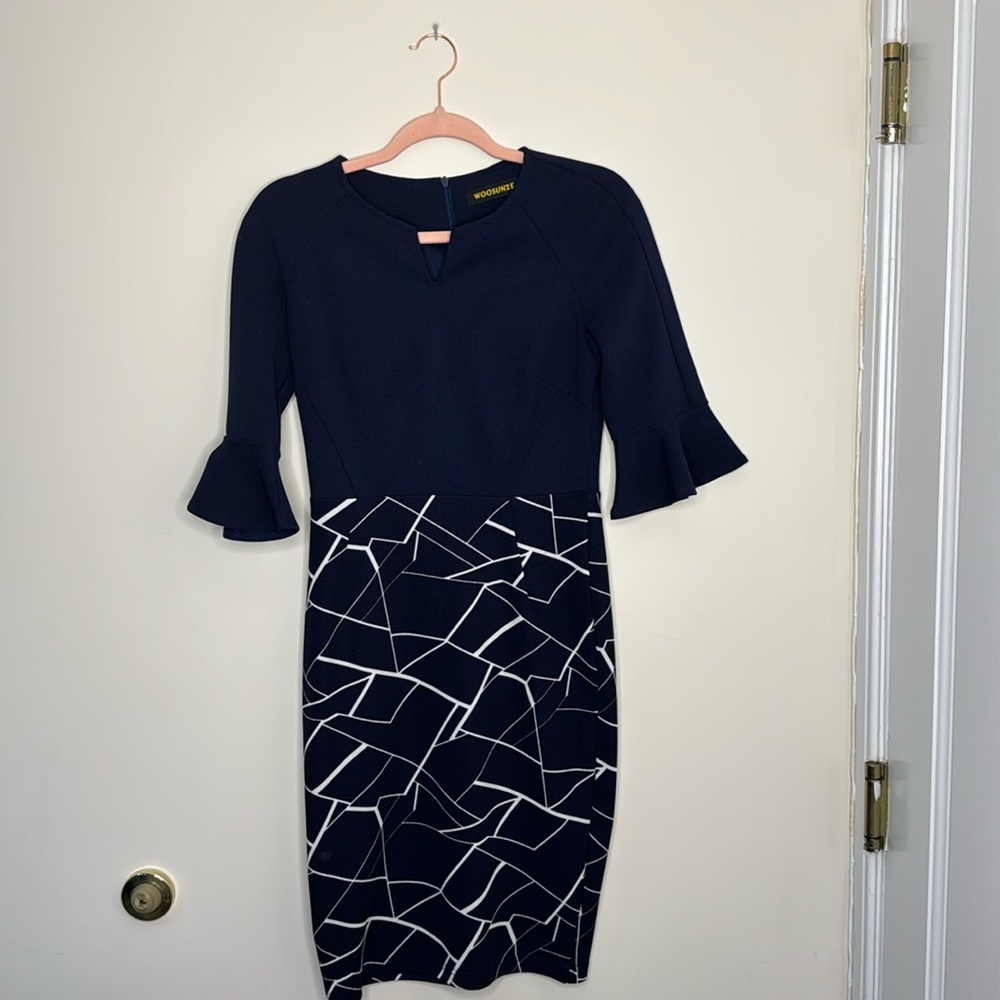 Navy Blue Woosunze Cocktail dress Size S